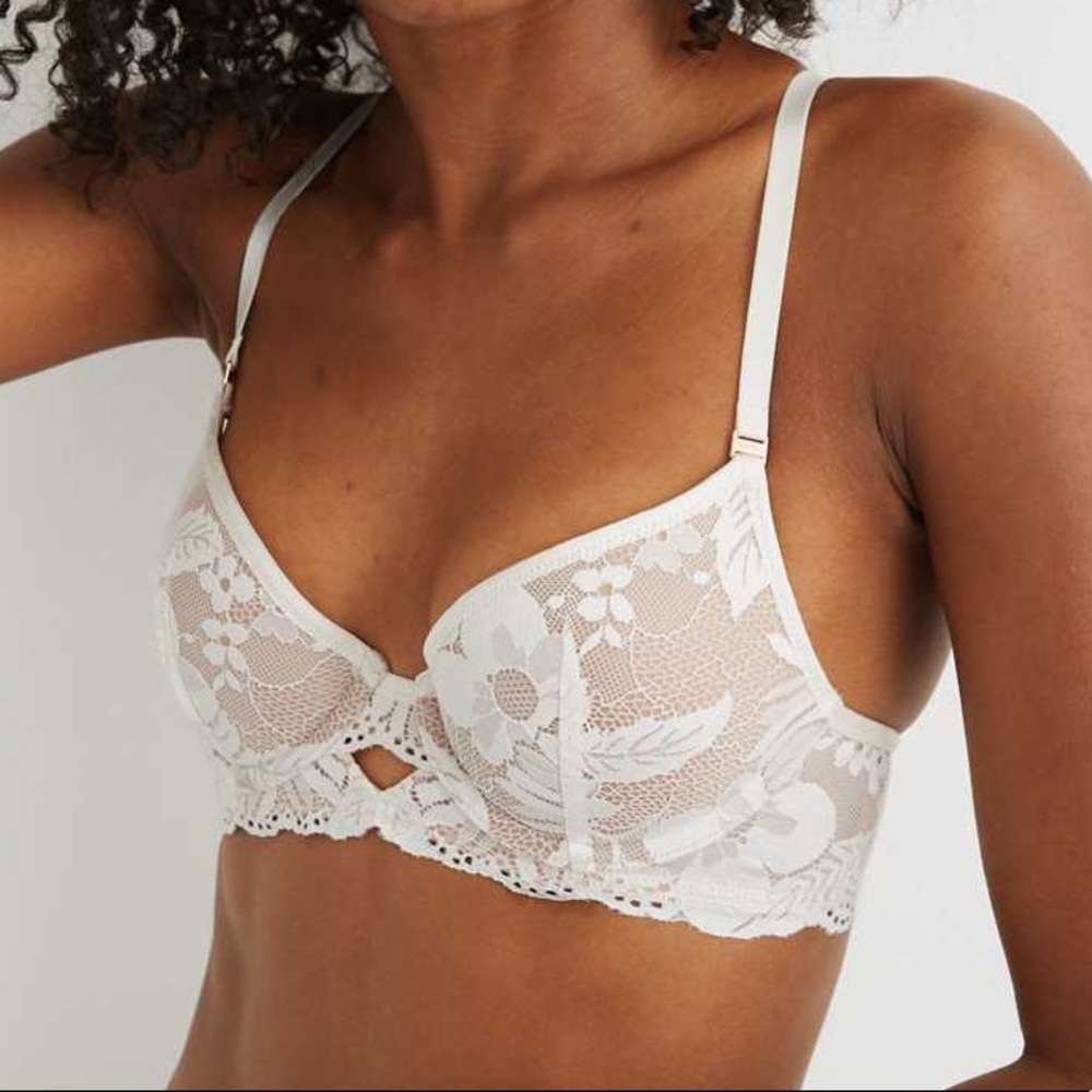 Aerie Real Power Plunge Push Up Bra